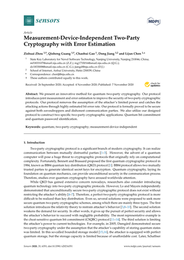 Measurement-Device-Independent Two-Party Cryptography with Error Estimation