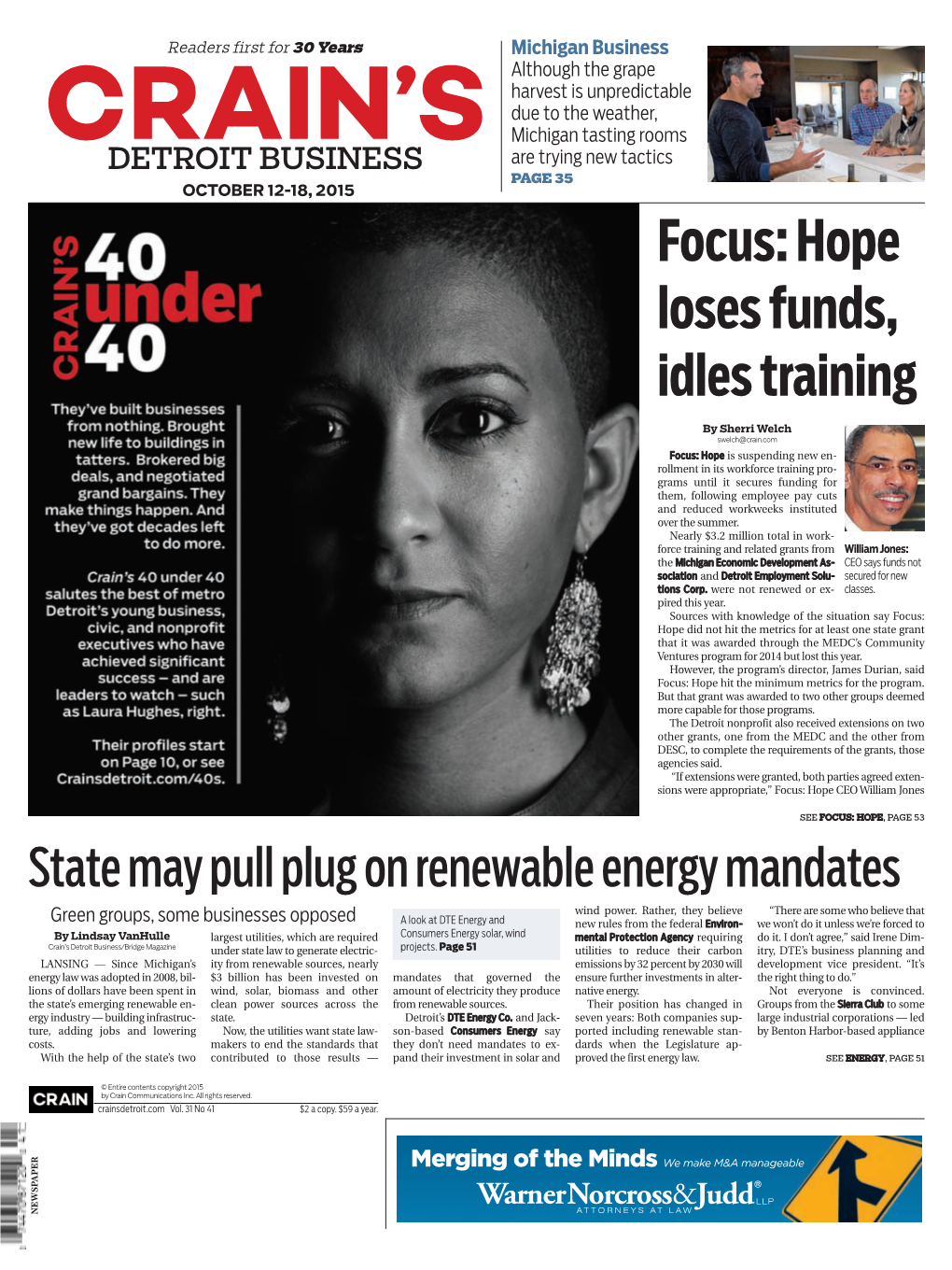 Focus: Hope Loses Funds, Idles Training