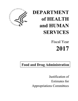 DEPARTMENT of HEALTH and HUMAN SERVICES