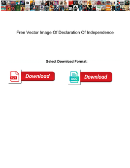 Free Vector Image of Declaration of Independence
