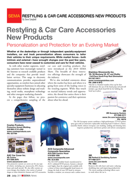 Restyling & Car Care Accessories New Products