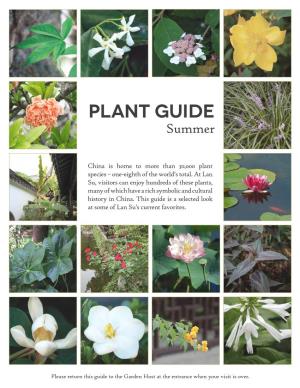 Plant Guide Summer