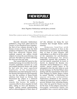 2002.11.25 New Republic Pipes Review Of