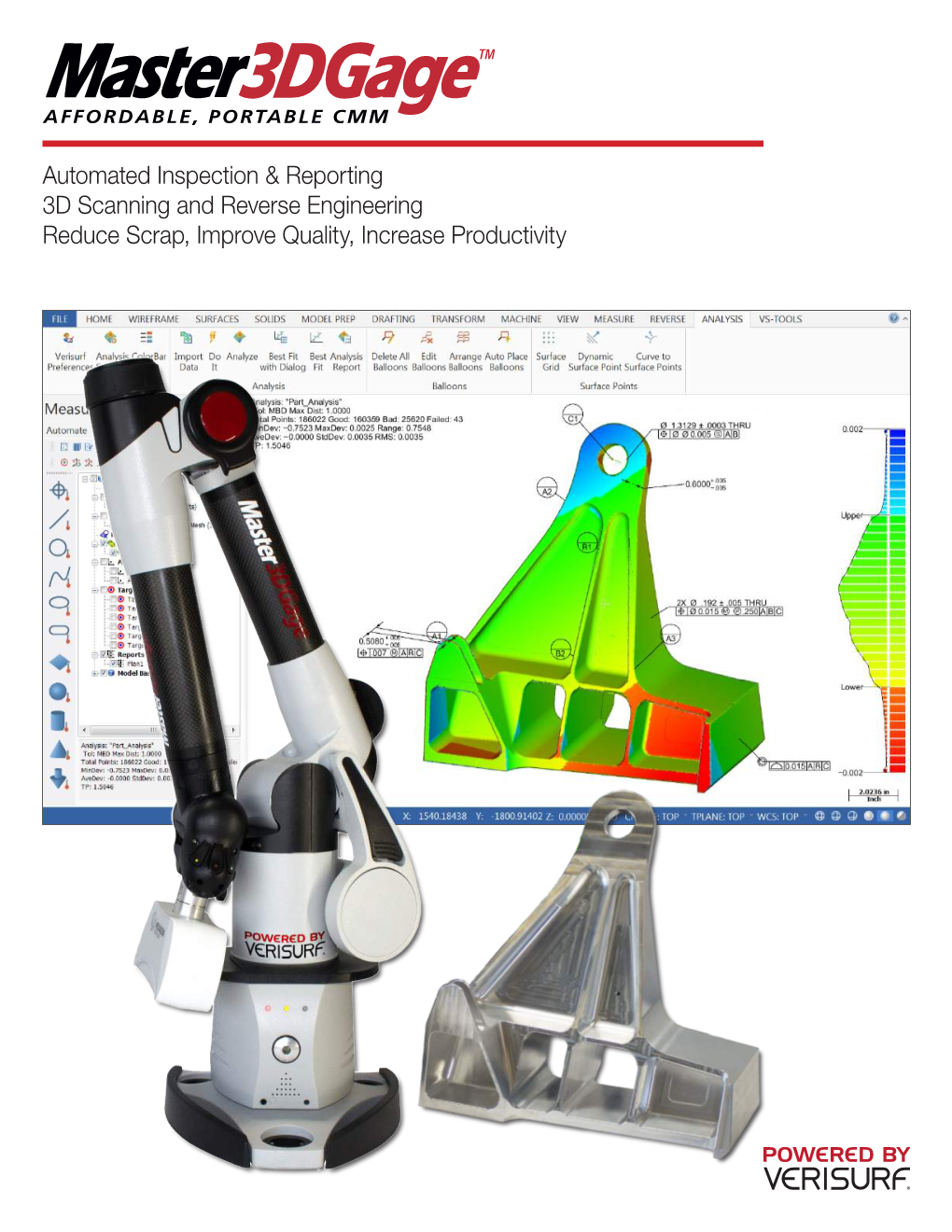 Automated Inspection & Reporting 3D Scanning and Reverse Engineering