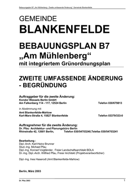 Gemeinde Blankenfelde