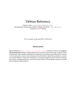Debian Reference