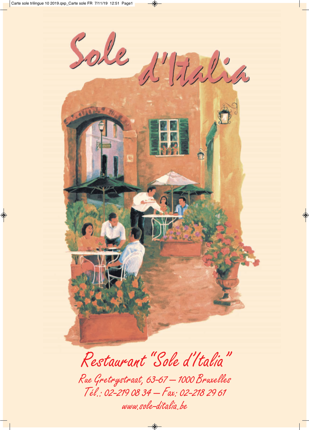 Restaurant “Sole D'italia”