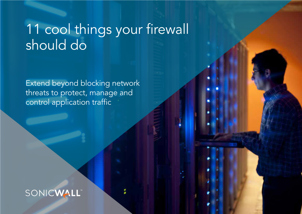 11 Cool Things Your Firewall Should Do