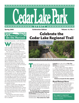 Celebrate the Cedar Lake Regional Trail