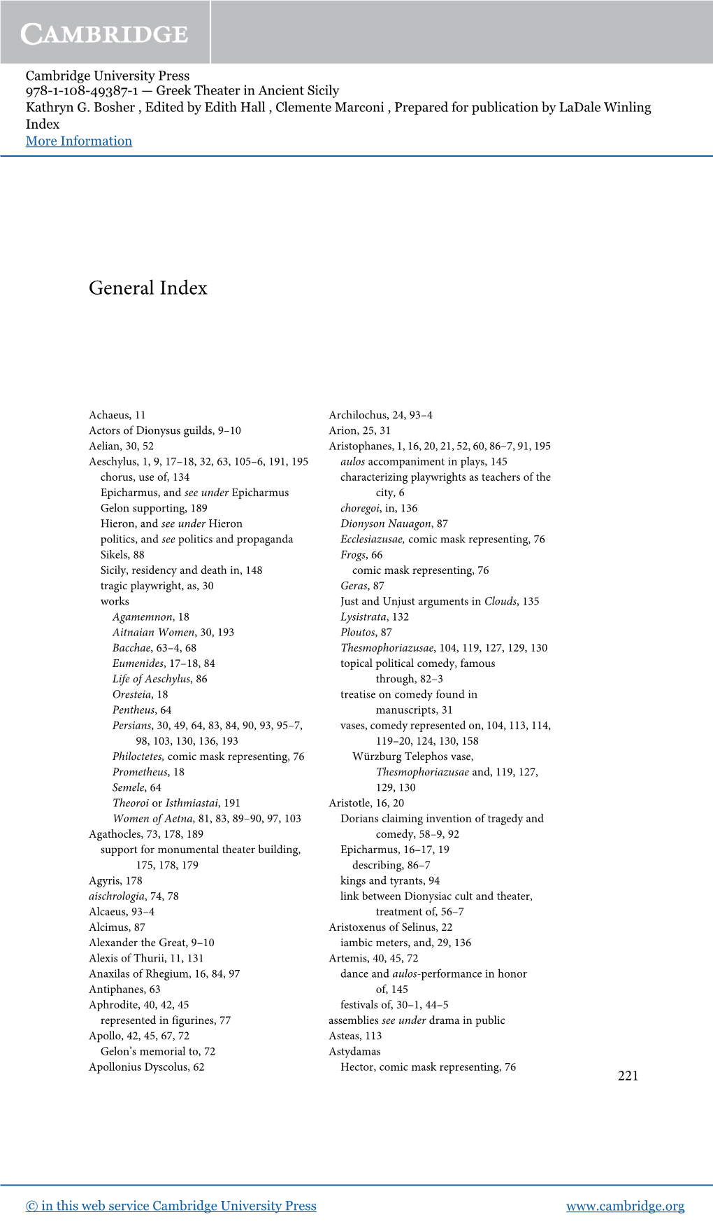 General Index