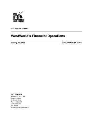 Westworld's Financial Operations Page 1