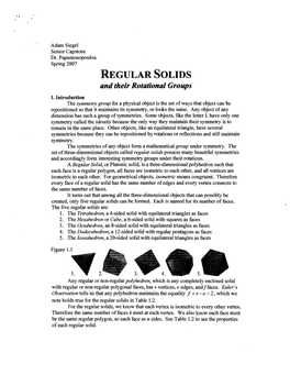 A Capstone Paper from Spring 2007