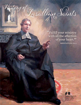 History of Lasallian Saints (PDF)