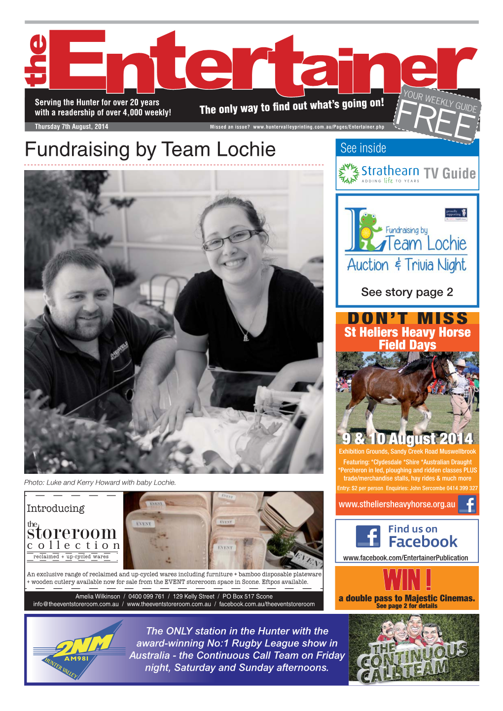 Fundraising by Team Lochie See Inside TV Guide ADDING to YEARS