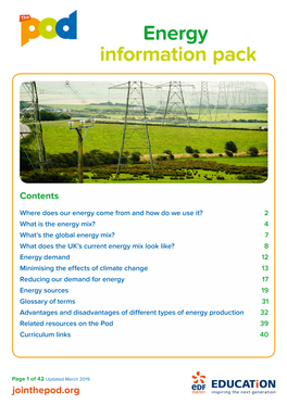 Download Our Global Energy Mix Poster