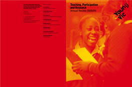 Teaching, Participation and Research Annual Review 2008/09 Teaching, Participation and Research Annual Review 2008/09