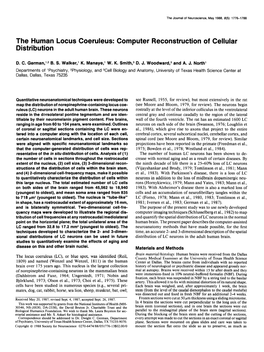 The Human Locus Coeruleus: Computer Reconstruction of Cellular Distribution