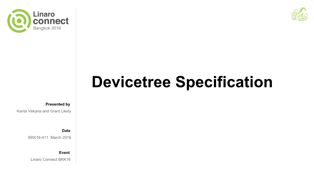 Devicetree Specification