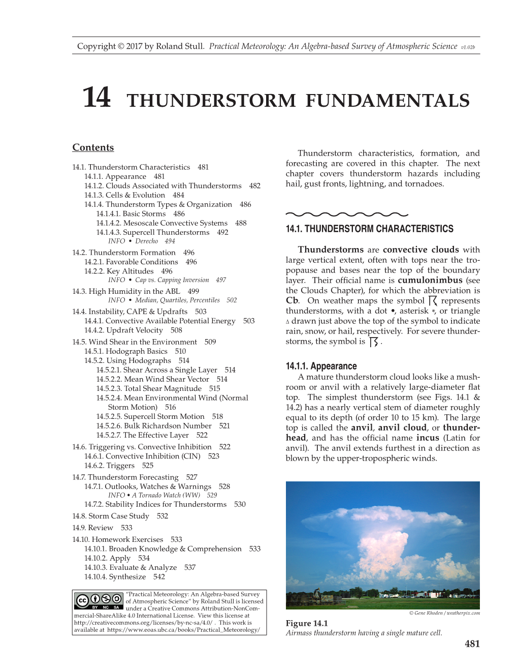 Chapter 14. Thunderstorm Fundamentals