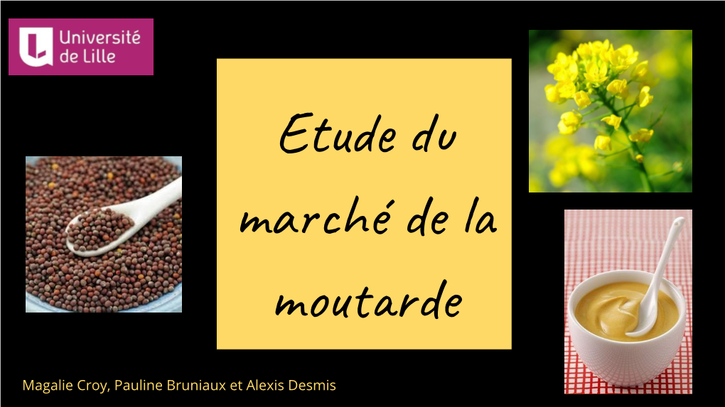 Etude Du Marché De La Moutarde