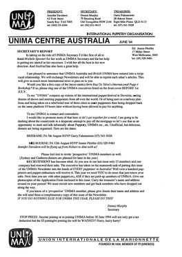 Unima Centre Australia June