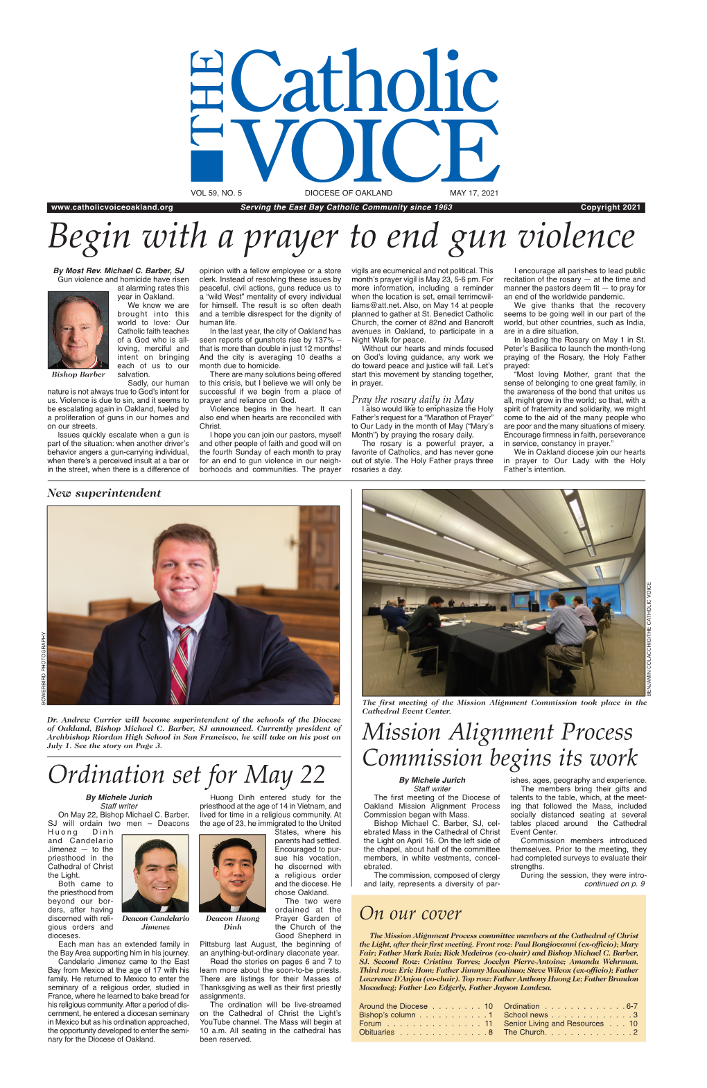 Begin with a Prayer to End Gun Violence by Most Rev