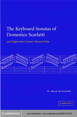 The Keyboard Sonatas of Domenico Scarlatti And