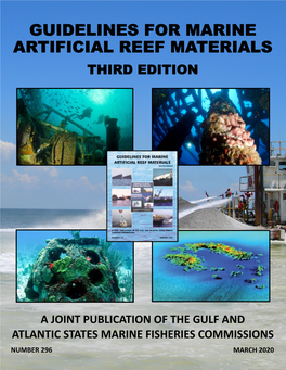 Guidelines for Marine Artificial Reef Materials