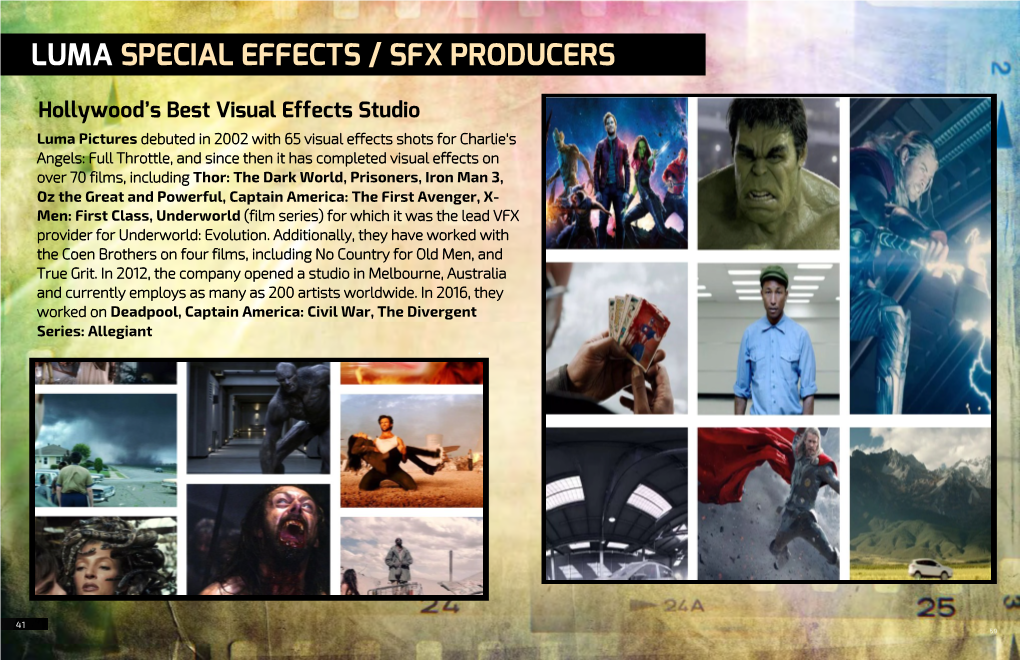 Luma Special Effects / Sfx Producers