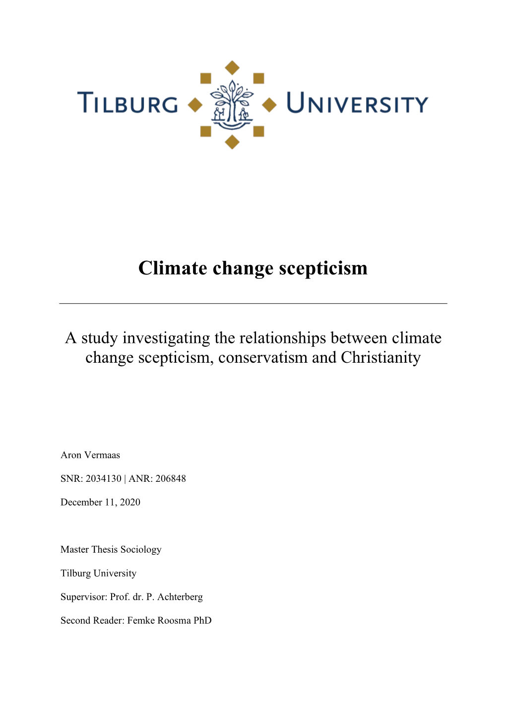 Climate Change Scepticism