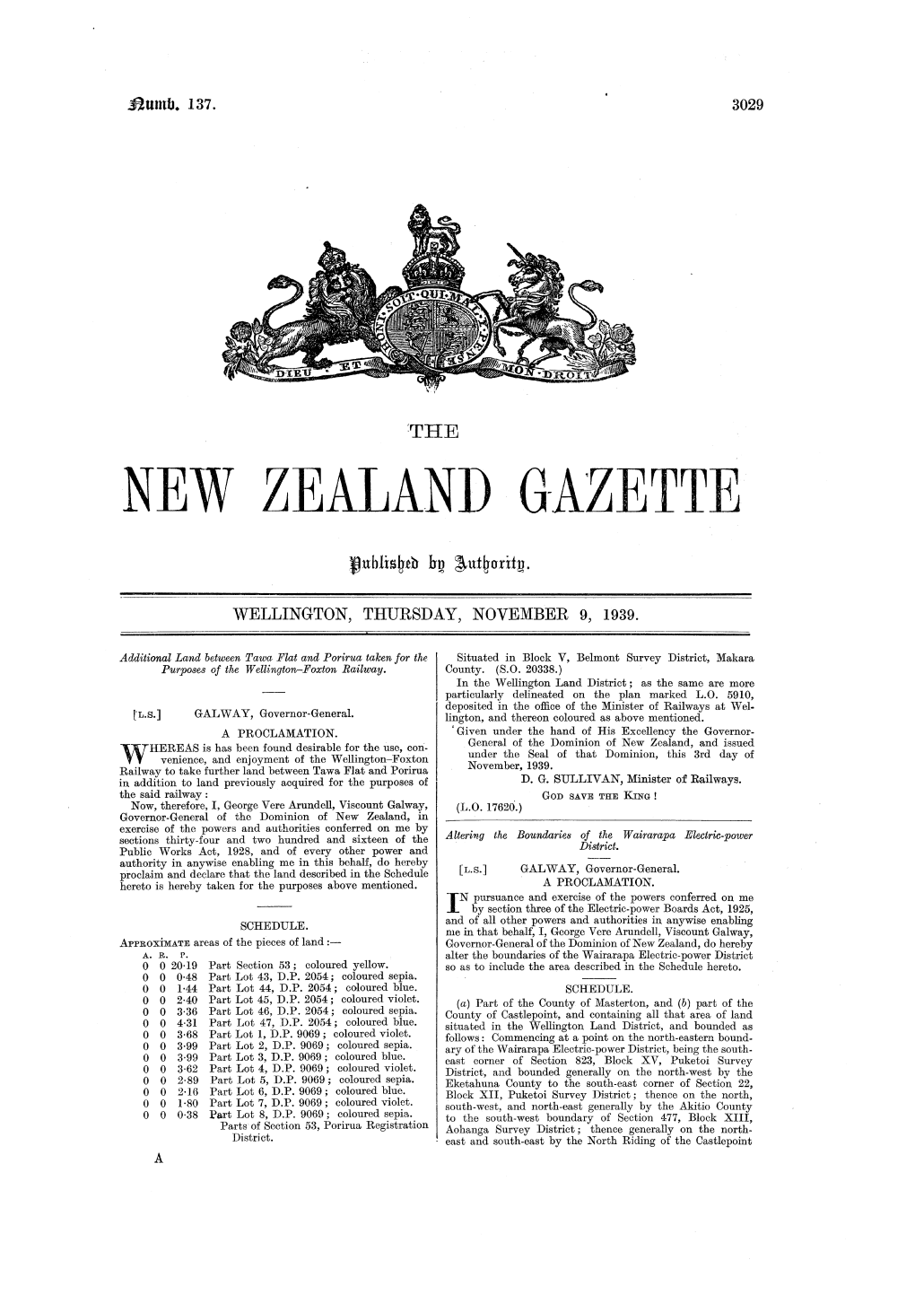 New Zealand G-Azette