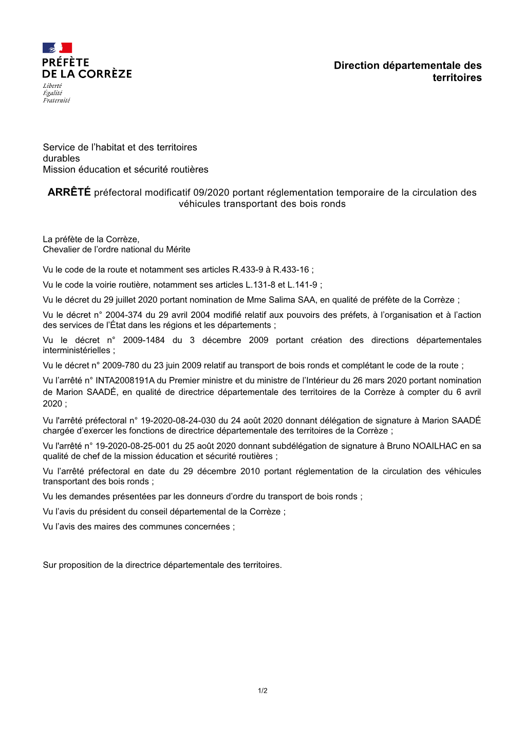 Direction Départementale Des Territoires