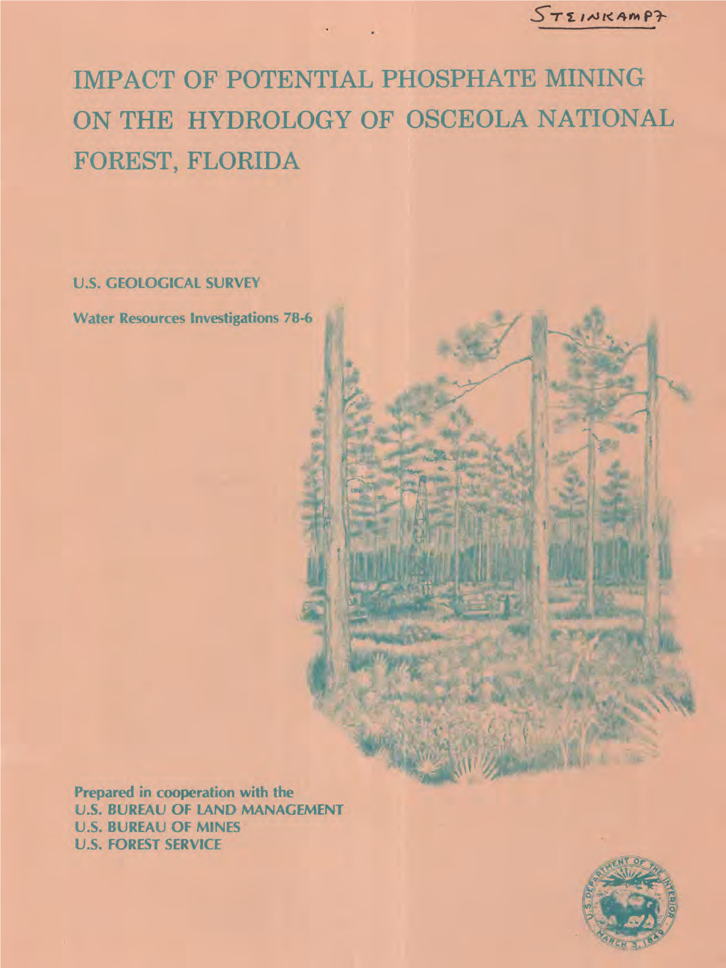 Impact of Potential Phosphate Mining on the Hydrology of Osceola National Forest, Florida