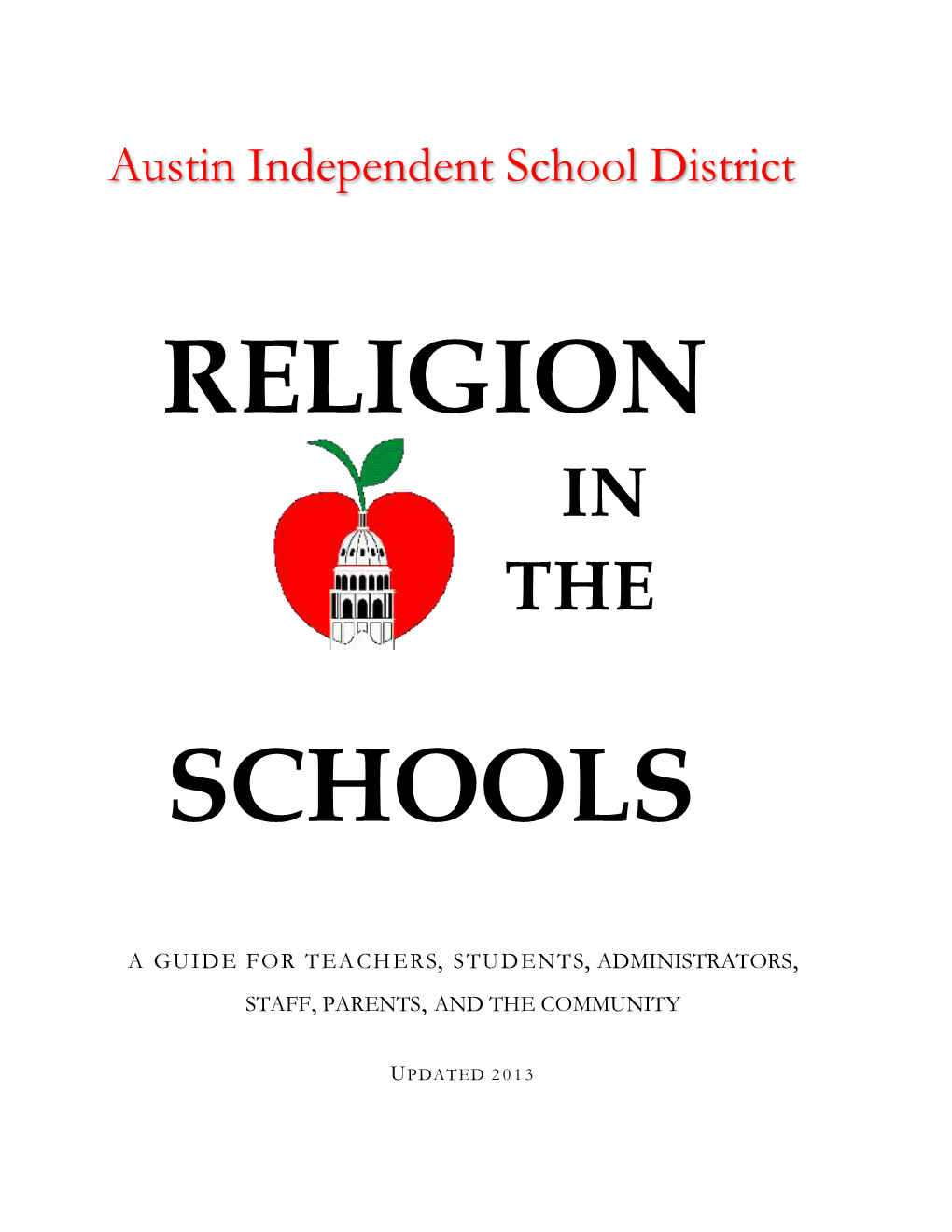 Religion in Schools Handbook