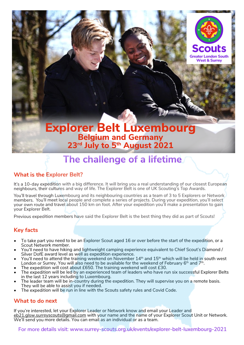 Explorer Belt Luxembourg Poster V3