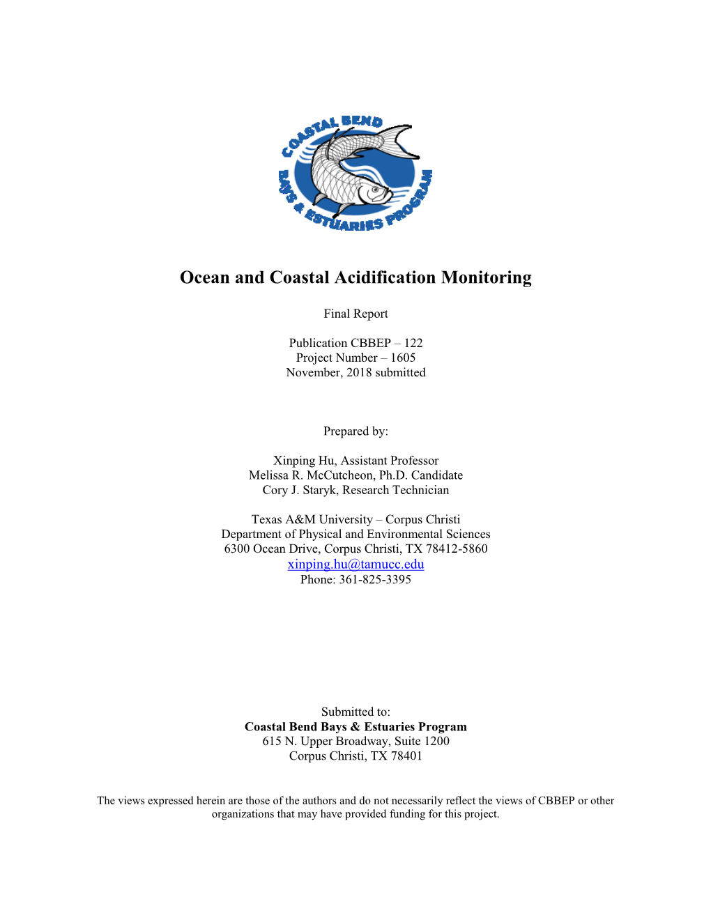 Ocean and Coastal Acidification Monitoring