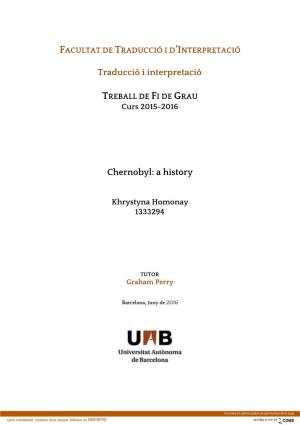 Traducció I Interpretació Chernobyl