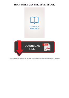 PDF Download Holy Bible-CEV