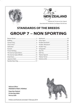 Group 7 – Non Sporting