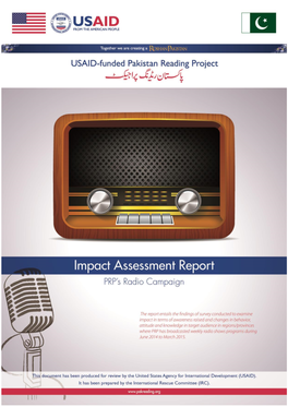 Impact Assessment Report PRP’S RADIO CAMPAIGN
