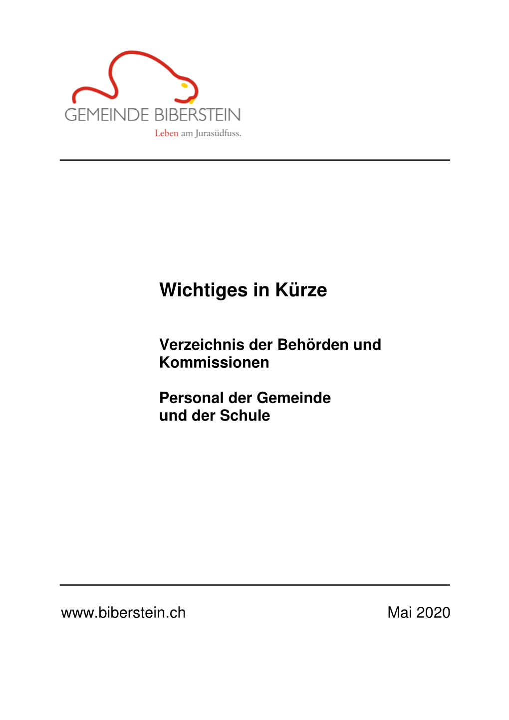 Broschüre Wichtiges in Kürze 2020.Pdf