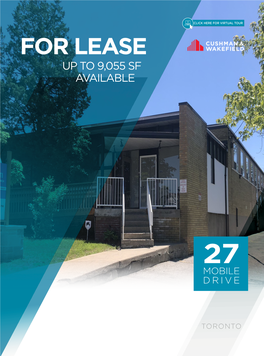 For Lease up to 9,055 Sf Available