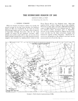 The Hurricane Season of 1961