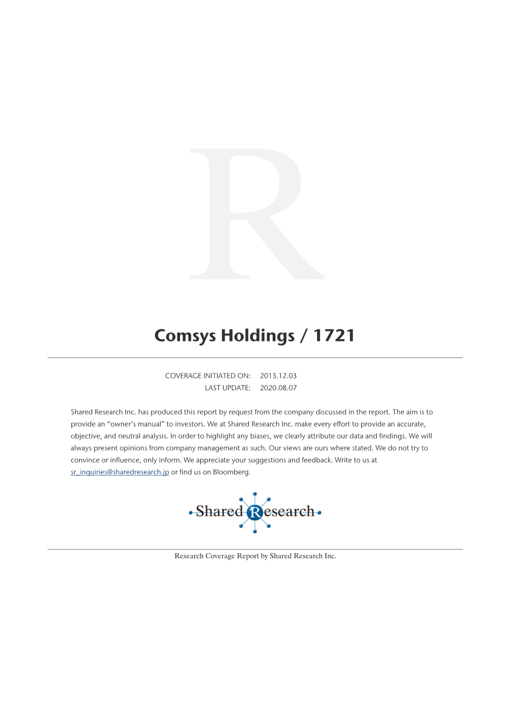 Comsys Holdings / 1721