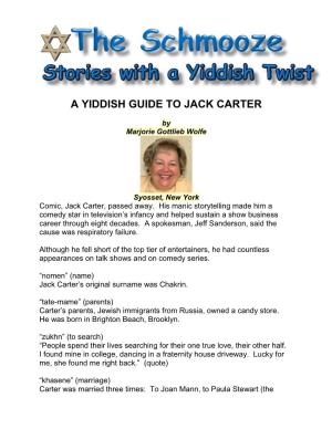 A Yiddish Guide to Jack Carter