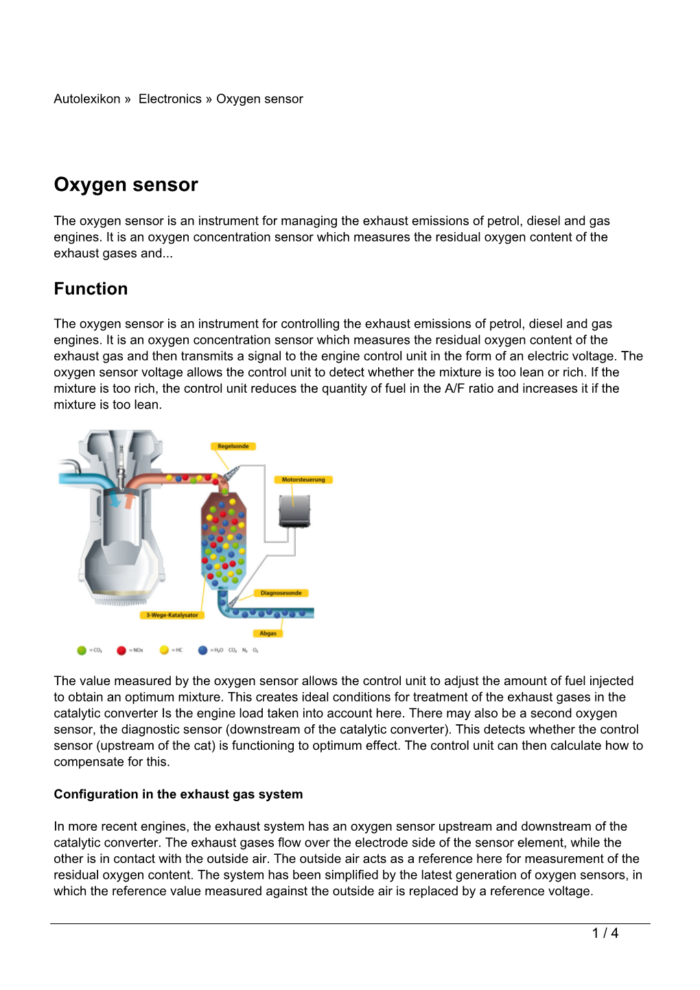 Oxygen Sensor