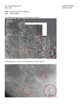 AL – Lunar II Observation David M. Douglass 2017-12-01 Tempe, Arizona