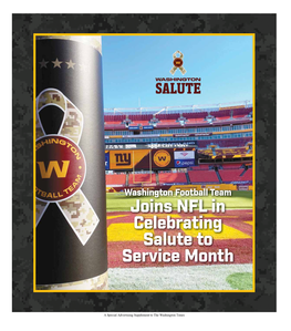 Joins NFL in Celebrating Salute to Service Month