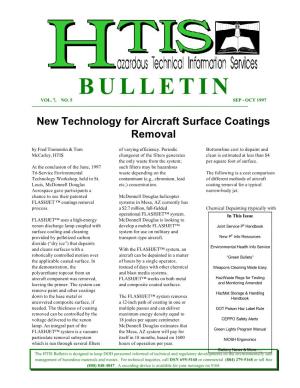 New Technology for Aircraft Surface Coatings Removal by Fred Tramontin & Tom of Varying Efficiency