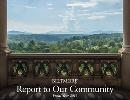 Report to Our Community Fiscal Year 2019 Table of Contents